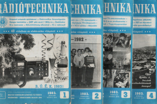 Stefanik Pl (szerk) - Rditechnika 1983. vfolyam. 1-12. szm. (teljes vfolyam) (egybektve)