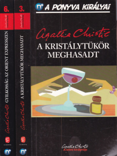 Agatha Christie - 2 db. A ponyva kir�lyai (A krist�lyt�k�r meghasadt + Gyilkoss�g az Orient Expresszen)