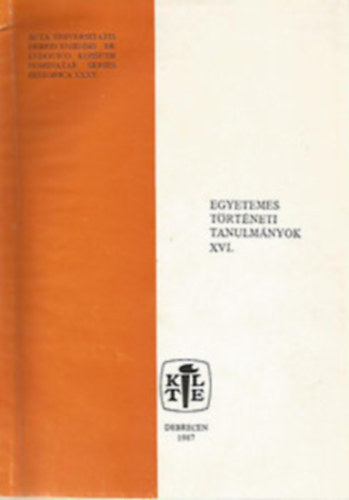 Orosz Istv�n (szerk.) - Egyetemes T�rt�neti Tanulm�nyok XIX.