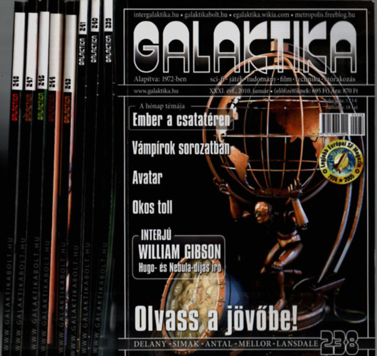 Kuczka Pter (szerk.) - 9 db Galaktika magazin: 238-241, 243-245., 247-248. szmok
