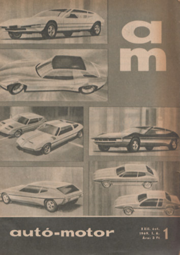B. P�r Ibolya (szerk.) - Aut�-Motor 1969. XXII. �vfolyam/1-24 (hi�ny: 5., 17., 18. sz�m), 21 db, lapsz�monk�nt