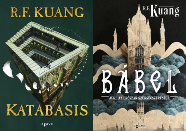 R.F. Kuang, R.F. Kuang - 2 db R.F. Kuang reg�ny:Katabasis - (K�l�nleges kiad�s) + B�bel avagy az er�szak sz�ks�gszer�s�ge + B�bel avagy az er�szak sz�ks�gszer�s�ge