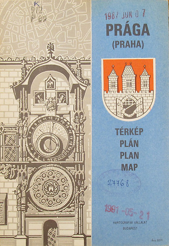 Prága térkép / Plán / Plan / Map