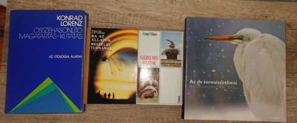 Cs�nyi Vilmos, Konrad Lorenz, Werner Gitt / Karl-Heinz Vanheiden - 3 k�nyv etol�gi�r�l + aj�nd�k Az �v term�szetfot�i Magyarorsz�g 2006: �sszehasonl�t� magatart�skutat�s, Ha az �llatok besz�lni tudn�nak, Szerelmes �llatok + aj�nd�k Az �v term�szetfot�i Magyarorsz�g 2006