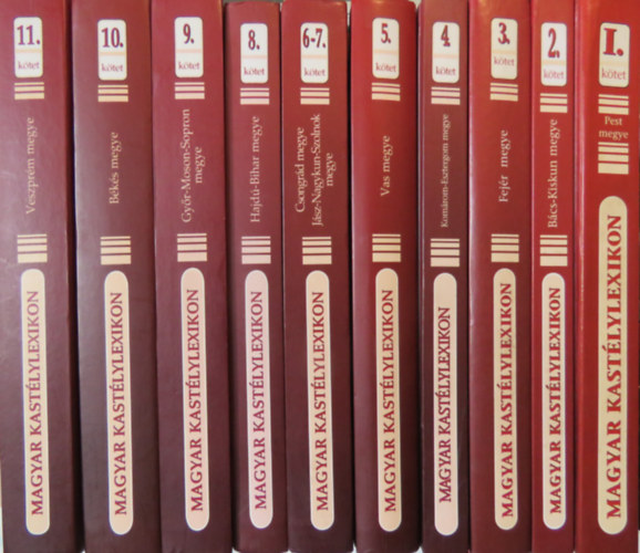 Magyar kastélylexikon 1-11-es kötet ( 10 kötet teljes sorozat)