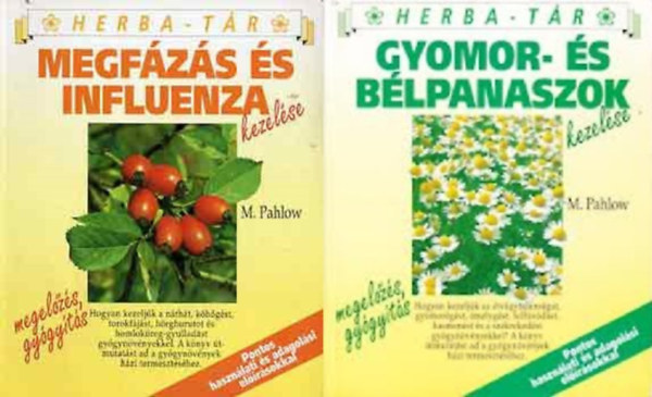 Mannfried Pahlow - 2 db Herba-tr: Megfzs s influenza + Gyomor- s blpanaszok kezelse