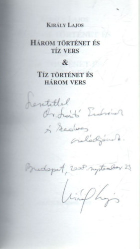 Kir�ly Lajos - H�rom t�rt�net �s t�z vers- T�z t�rt�net �s h�rom vers