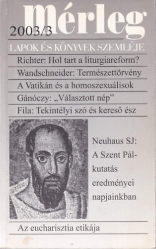 Mrleg - Lapok s knyvek szemlje - 39. vfolyam 2003/3