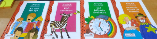 Ladybird, Valerie Mendes, John Lobban - 4 db Angol kezdknek: Az els 100 ige + Els sztram + Id, idjrs, vszakok + Szmok, sznek s formk