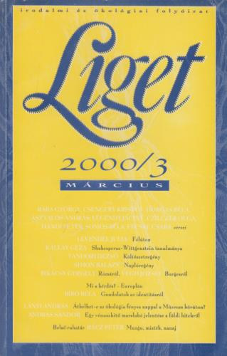 Liget 2000/3. Folyóirat