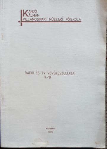 Gedeon Emil - R�di� �s TV vev�k�sz�l�kek II./B