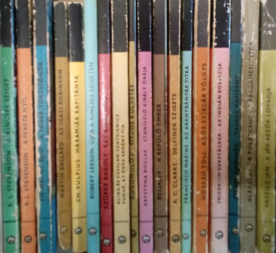 R. L. Stevenson, Thomas Mayne Reid, Fehr Tibor, Padisk Mihly, Rnaszegi Mikls(szerk.) - 41 db. Delfin knyv