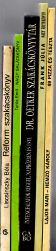 Frank Jlia, Lajos Mari- Hemz Kroly, Turs Emil, Liscsinszky Bla - 5 db Szakcsknyv: Reform szakcsknyv + Nagy saltaknyv + Dr. Oetker szakcsknyvtr - nyencfalatok reggel, napkzben s este + 99 pizza s tszta + Nagy frituknyv