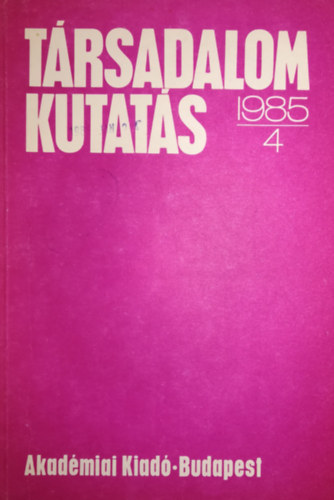T�rsadalom kutat�s 1987/3