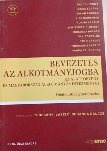 Schanda Balzs - Bevezets az alkotmnyjogba