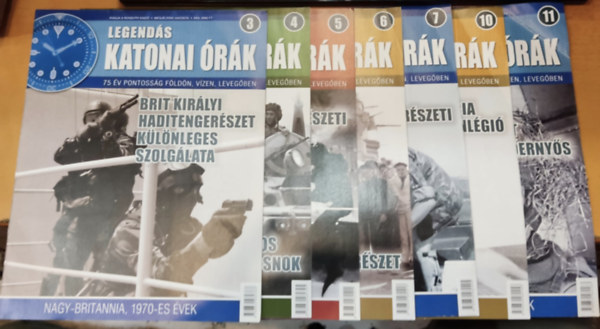Ndori Attila (szerk.) - 7 db Legends katonai rk magazin (szrvnyszmok a 12 lapszmbl, sajt fot)