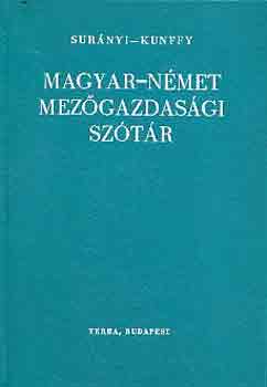 Surányi-Kunffy - Magyar-német mezőgazdasági szótár