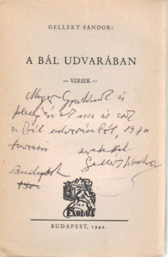 Gellrt Sndor - A bl udvarban