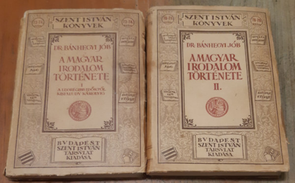 Dr. Bánhegyi Jób - A magyar irodalom története I-II.