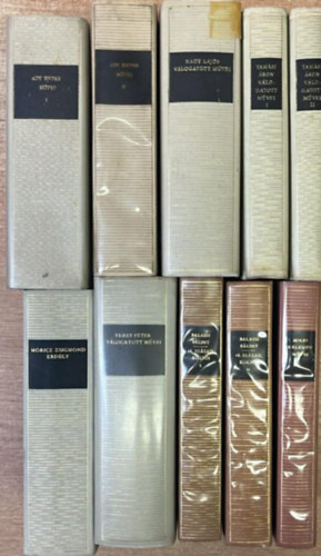 Ady Endre, Nagy Lajos, Veres Péter, Tamási Áron, Móricz Zsigmond, Mikes Kelemen, Balassi Bálint - 10 kötet a Magyar Remekírók sorozatból: Ady Endre művei l-ll - Veres Péter válogatott művei l-ll - Tamási Áron válogatott művei l-ll - Móricz Zsigmond Erdély - Mikes Kelemen művei - Balassi Bálint 16. század költői l-ll