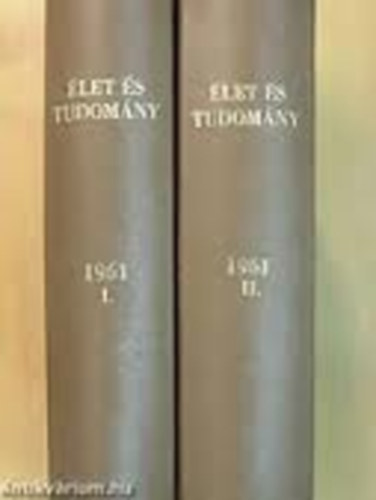 Élet és Tudomány 1961 (I-II) Teljes évfolyam, két kötetbe kötve.