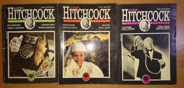 Loren d. Estleman, H. Russell Wakefield, Prosper Merime, Linda Evans, Mrime-Hitchcock-Evans-Tappon - 3 db Alfred Hitchcock Mystery Magazin: 1993/mrcius + + 1993/prilis + 1993/mjus