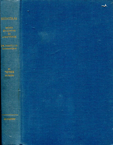 Dr. Hertz J.H. - Mzes t Knyve s a Haftrk IV. -Numeri