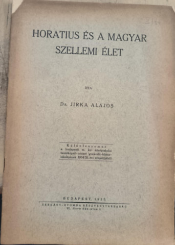 Horatius és a magyar szellemi élet