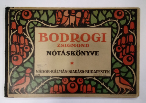 Nádor Kálmán - Bodrogi Zsigmond nótáskönyve