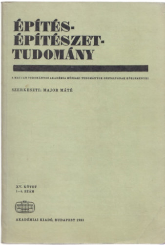 Major Mt (szerk.) - pts- ptszettudomny XV./1-4. szm (1983)