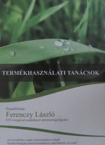 Ferenczy Lszl - Termkhasznlati tancsok