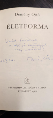 Dem�ny Ott� - �letforma