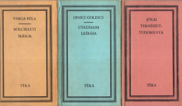Benk Samu (szerk.) - 9 db tka knyv: Utazsim lersa, Bllcseleti rsok, Jkai Termszettudomnya, Tjkpek utazsi rajzokban, Metamorphosis Transylvaniae, A genetika vszzada, Utazsok a rgi Eurpban, sszehanolt irodalomtrtnelmi lapok