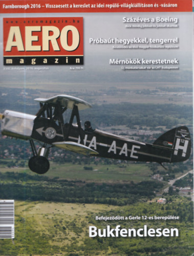 Sajtos Zoltn (szerk.) - 3 db Aero magazin szrvnyszm: 2016/augusztus + 2017/oktber + 2017/november