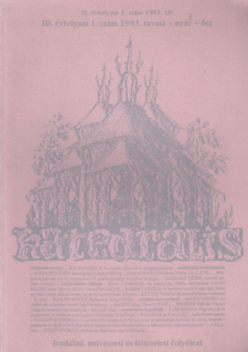 Katedr�lis (III. �vfolyam 1. sz�m 1993. tavasz-ny�r-�sz)