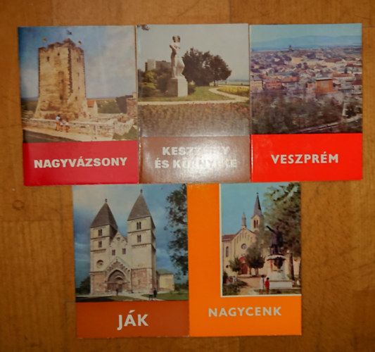 5 idegenforgalmi f�zet a Dun�nt�l telep�l�seir�l: Nagyv�zsony, Keszthely �s k�rny�ke, Veszpr�m, J�k, Nagycenk