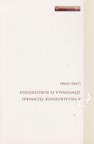 Gyenes Edina, Hargitai Gbor, Kovcs Rbert - A vllalkozsok technikai sznvonala s korszersge (1995-1998)