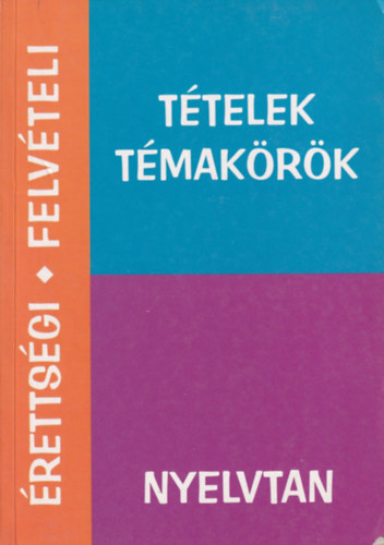 Schmidt Zsuzsanna - Érettségi, felvételi tételek, témakörök: Nyelvtan