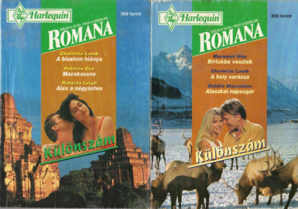 Margaret Way - 6 db Romana k�l�nsz�m 1996/1-6. sz�m ( teljes )