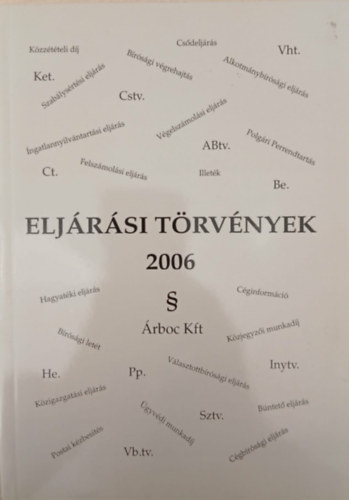 dr. Bíró Endre-dr Nagy Attila - Eljárási törvények 2006