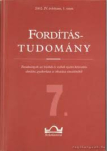 Fordtstudomny IV. vfolyam 1. szm 2002.