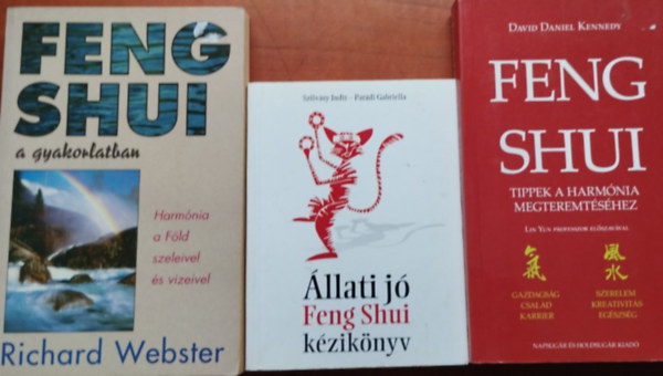 Szilv�sy Judit-Par�di Gabriell, David Daniel Kennedy, Richard Webster - 3db Feng Shui: �llati j� Feng Shui k�zik�nyv;Feng Shui tippek a harm�nia megteremt�s�hez; Feng Shuivai a gyakorlatban