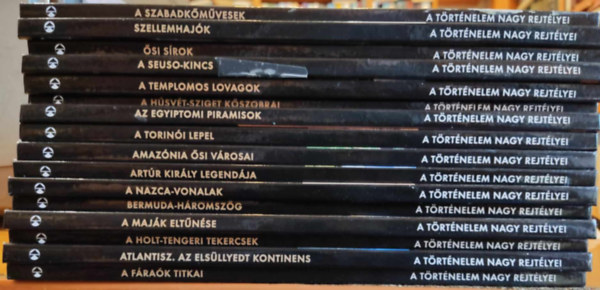 Kossuth Kiad - 16 db A trtnelem nagy rejtlyei vegyes ktetek, sorszmok, cmek a termklapon!