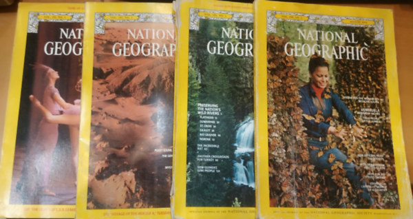 National Geographic Society - 4 db National Geographic, angol nyelv�, sz�rv�ny sz�m!
