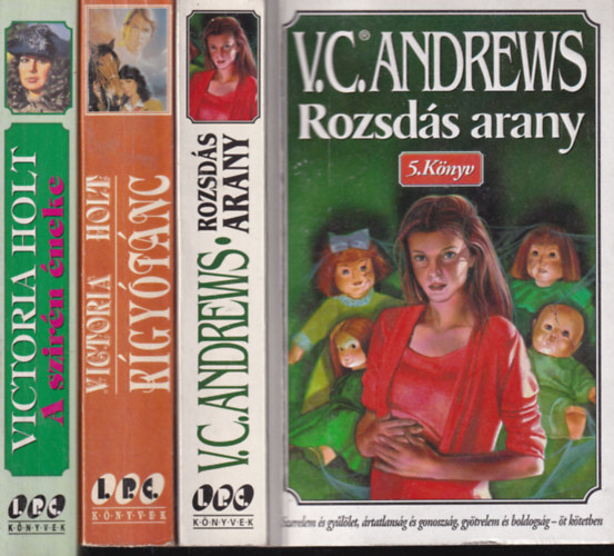 Virginia C. Andrews, Victoria Holt - 3 db. romantikus regny (Rozsds arany + Kgytnc + A szirn neke)