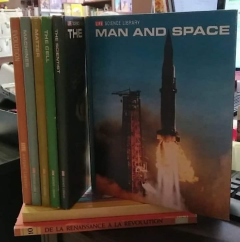 LIFE SCIENCE LIBRARY - 6 db tudomny tematikj album: Man and Space+ The Scientist+ The Cell+ Matter+ Machines+ Evolution