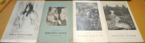 Solymr Istvn, Harasztin dr. Takcs Mria, Rajnai Mikls, Flep Ferenc - Az Esztergomi Keresztny Mzeum kptr tmutatja; Henri de Toulouse-Lautrec grafiki; Szkely Bertalan killts; Az Esztergomi Keresztny mzeum killtsnak vezetje (4 fzet)