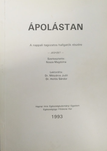 Nosza Magdolna szerk. - �pol�stan - A nappali tagozatos hallgat�k r�sz�re