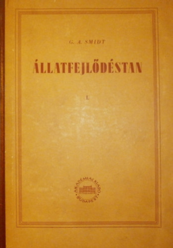 G. A . Smidt - llatfejldstan ( I. ltalnos fejldstan )