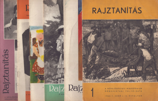 Juhsz Antal (szerk.) - Rajztants - Az Oktatsi Minisztrium mdszertani folyirata - IV.vf. 1962/1-6.szm teljes vfolyam